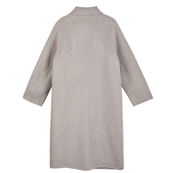 S.Deer Elegant Loose Fit Long Coat in Tan Size XL - NWT - Picture 7 of 7